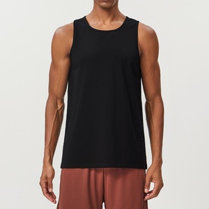 High Quality Cotton <b>Sleeveless</b> Muscle <b>Tshirts</b> for Men Loose Fit Hip Hop Style Top Tanks for Running - Product Image 2