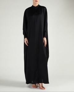 Wholesale Modest Dubai Beaded Sequined Long Sleeve <b>Abaya</b> Muslim Traditional Handmade <b>Wedding</b> Women Polyester Breathable V Neck - Product Image 1