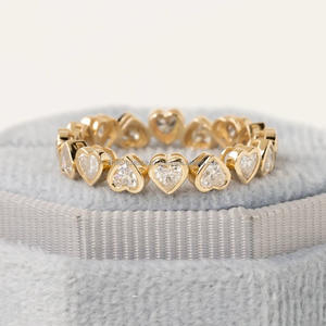 Gia/igi ได้รับการรับรองเพชรสำหรับงานแต่งงานสุดพิเศษของแบรนด์ที่กำหนดเองของหัวใจความสดใสแหวนสายเครื่องประดับที่น่าเชื่อถือ - Product Image 4