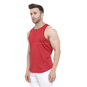 Camiseta Deportiva de Algodón Personalizada con Etiqueta Privada para Hombre, Camiseta sin Mangas de Corte Holgado para Gimnasio y Fitness - Product Image 4