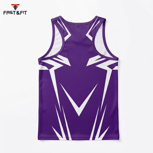 Débardeur de sport à sublimation, logo personnalisé, couleur unie, sans manches, respirant, séchage rapide, pour musculation et fitness - Product Image 5