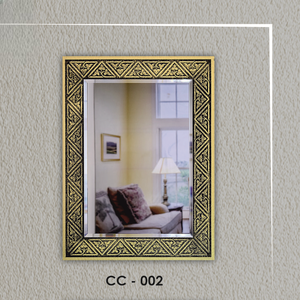 Exquisito espejo rectangular que encarna la elegancia clásica con un toque de diseño, perfecto para cualquier espacio habitable. - Product Image 5