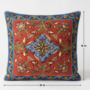 Housse de coussin carrée en coton uni, couleur crème, respirante, avec fermeture enveloppe, pour la décoration de la maison - Product Image 4