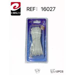 Câble téléphonique de haute qualité de 15 mètres, assemblage de fils téléphoniques, état neuf, pour utilisation en télécommunications - Product Image 1