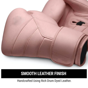 Guantes de Boxeo para Mujer de Cuero Sintético Premium, Rosa y Blanco, Acolchado Grueso, Resistentes al Desgaste, Guantes de Boxeo de PU, Rosa y Blanco, para Sparring - Product Image 5