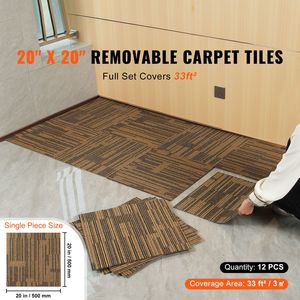 Piastrelle per Moquette in PP Morbido Imbottito Riutilizzabili 50x50 cm, Facili da Installare Fai-da-te per Ufficio o Camera da Letto con Imbottitura Integrata - Product Image 2
