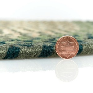 Oval Jute Braided Area Rug Abstract Pattern Farmhouse Style Living Room Rug Non-Slip Rubber Backing - Product Image 6
