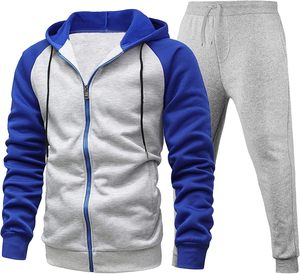 Men tracksuit with zipper <b>jacket</b> designed in basics cotton blended fabric offering comfort and style for gym <b>workout</b> and running - Product Image 2