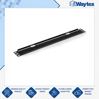 Panel Kabel Pass-Through Hitam Berkualitas Unggul 19'' 1U untuk Kabinet Jaringan 19'' untuk Infrastruktur Jaringan & IT