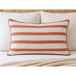 100% Premium Waffle Linen Custom Striped Plush Cushion <b>Cover</b> <b>Throw</b> Pillowcase Decorative Sofa <b>Bed</b> Cushion <b>Cover</b> - Product Image 3