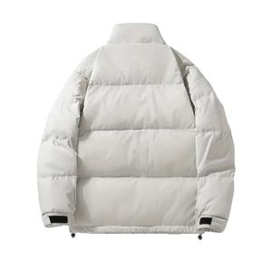 2026 Men's Premium Quality Solid Zip-Up Leather Hooded Heated Eco-Friendly <b>Winter</b> Warm Waterproof Puffer Jacket - Product Image 2