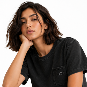 Chemisier vintage délavé à l'acide pour femme avec logo personnalisé sur la poche, coupe ample premium en pur coton, tendance estivale, vente en gros - Product Image 5