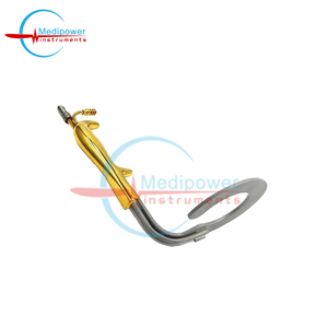 Breast Surgery Fiber <b>Optic</b> C Circular Ring Breast Retractor, Clockwise Suction Tube <b>Instruments</b> Sets Hospital Use - Product Image 1