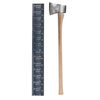 Hache de fendeur à lame en acier inoxydable, manche en bois naturel, qualité industrielle, robuste, à dos plat, outil de coupe d'arbres forgé à la main
