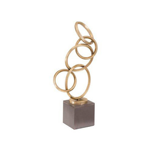 Escultura Abstracta de Aluminio Contemporánea de Lujo, Arte Decorativo Moderno y Ecológico para Mesa de Salón - Product Image 6