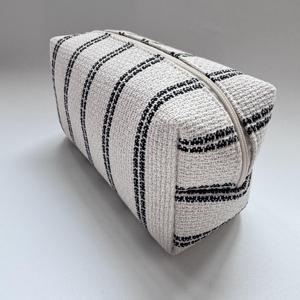 Bolsa de Viaje Cosmética de Yute Ecológica y Natural con Cierre, Organizador de Maquillaje - Product Image 4