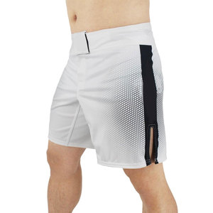 Shorts de sport pour homme noirs à empiècements géométriques, taille mi-haute, élastiques, séchage rapide, en Spandex et Polyester - Product Image 6