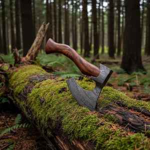 Hacha Vikinga Premium de Grado Industrial Forjada a Mano con Mango de Madera OEM, Hecha a Mano con Garantía de 3 Años para Bricolaje al Aire Libre - Product Image 3