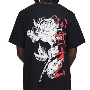 T-shirts décontractés pour hommes, design personnalisé, nouvelle collection été, vente en gros, 100% coton, impression en relief, t-shirt oversize - Product Image 4