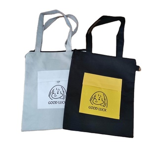 Sac fourre-tout en toile de coton pour femme Minh Ha avec poche intérieure, motif lettres, mini format, poignée imprimée pour le travail et le shopping - Product Image 3