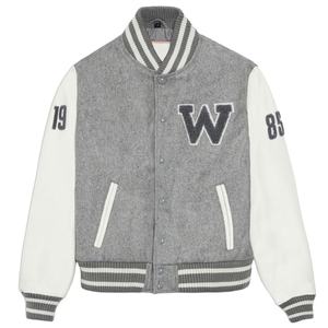 MAXFIT APPAREL Chaqueta Varsity de Invierno para Hombre, Estilo Casual Urbano, Oversize, 100% Algodón Canvas, Cierre con Botones Cubiertos, Forro Polar Cortavientos - Product Image 1