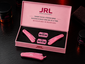 มีดโกนแบบตรงสแตนเลสแม่เหล็กลาย JRL สีทองเครื่องมือโกนหนวดคุณภาพสูงโลโก้และบรรจุภัณฑ์ตามสั่ง - Product Image 2