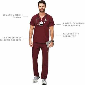 High Quality Nurse <b>Scrub</b> <b>Uniforms</b> Stylish Sets Men Fashionable Medical <b>Uniforms</b> <b>Scrub</b> Sets Summer Hospital <b>Scrubs</b> - Product Image 1