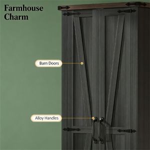 Black <b>Kitchen</b> <b>Storage</b> Tableware Cabinet - Product Image 3