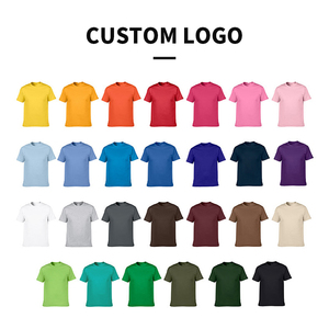 T-shirt unisexe bleu 100 % coton à manches courtes et col rond, coupe classique, décontracté, couleur unie, tricot jersey, teint uni - Product Image 5