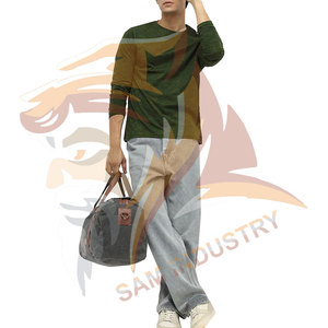 เสื้อยืดคอกลมแขนยาวคุณภาพสูงสำหรับผู้ชาย เสื้อยืดแขนยาวพิมพ์ลายตามสั่งคุณภาพสูงสำหรับผู้ชาย - Product Image 3