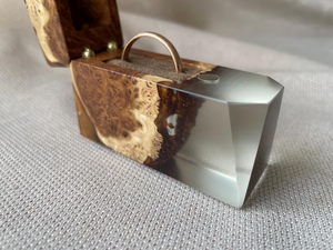 Wooden Resin Ring <b>Box</b> – Beautiful Handmade <b>Keepsake</b> for Wedding & Engagement Rings - Product Image 4