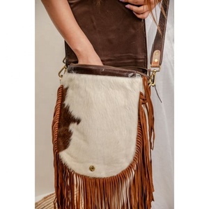 Sling Bag de cuero de vaca de estilo gitano Vintage bohemio occidental de alta calidad, bolsos de hombro con estilo para mujer para verano - Product Image 3