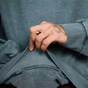 Sweat-shirt personnalisé délavé à l'acide, fournisseur OEM, sweat-shirt en coton lavé à col rond, idéal pour la vente au détail et la fourniture en gros - Product Image 5