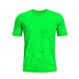 T-shirt pour homme à manches courtes, col rond, tie-dye, coupe ample, en coton tricoté, décontracté, respirant, séchage rapide, écologique, imprimé blanc, 180 g/m² - Product Image 6