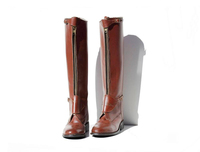 Bottes d'équitation de qualité supérieure, durables, confortables, pour l'entraînement professionnel, la compétition, en cuir standard équestre