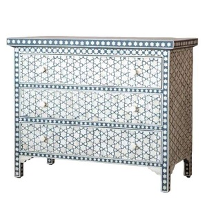 ILAHI's Bone Inlay <b>Drawer</b> Modern Design Agate Detailing <b>Storage</b> Portable Home Furniture - Product Image 3