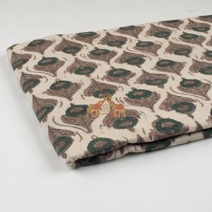 Tissus indiens imprimés à la main Dabu, imprimés à la cire florale, 100% coton pur et doux, pour la confection de robes - Product Image 6