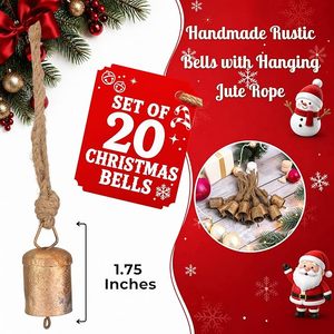 Campana Colgante Navideña de Metal con Aspecto Antiguo, Ideal para Decoración del Hogar en Navidad, Fabricada por OEM - Product Image 6