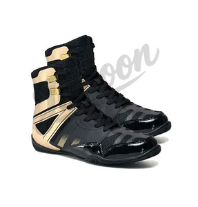 Chaussures de boxe personnalisées avec logo, haute performance, légères, pour la salle de sport et le ring, chaussures de boxe de haute qualité - Product Image 1