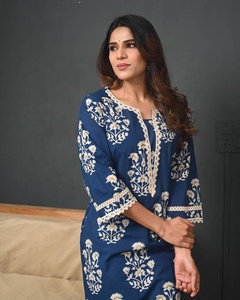 Women Cotton Straight Printed Kurti Soft Breathable <b>Kurta</b> for Office & Casual Use Stylish Ethnic Long <b>Kurta</b> for Ladies Trendy - Product Image 1