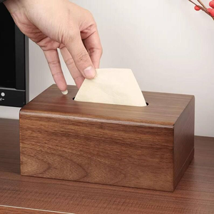 Tissue <b>Box</b> Cover <b>Pine</b> Wood Tissue <b>Box</b> Cover Square Decorative Tissue <b>Box</b> Holder by Perfect Enterprises - Product Image 4