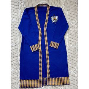 เสื้อคาร์ดิแกนลายตารางหมากรุก SGRHO พรีเมียม ถักนิตติ้ง ติดกระดุมด้านหน้า แขนยาว สไตล์ลำลอง แฟชั่นเสื้อคลุมคาร์ดิแกนสำหรับผู้หญิง สตรีทแวร์ เสื้อคลุมตัวนอก - Product Image 2