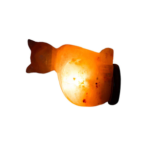 Premium Animal Design Himalayan Salt <b>Lamps</b> Handmade <b>Cat</b> Shape Pink Rock Salt Carving Wholesale Natural Crystal light - Product Image 2
