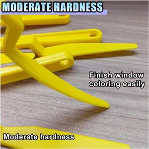 Espátula flexible para tintado de ventanas de coche con mango largo de plástico y borde plano VI VI - Product Image 6