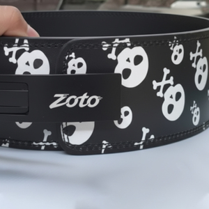 Ceinture de musculation professionnelle à levier avec graphique par sublimation en cuir véritable – Fabricant d'équipements de fitness - Product Image 4