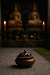 Excellent Quality Classic Wooden Incense Burner Metal Plate for Aromatic Clean Burning Eco-Friendly Hand-made <b>Home</b> Fragrance - Product Image 2