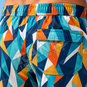 Shorts de plage pour hommes, taille haute, élégants, décontractés, pour l'été, séchage rapide, pour la course à pied et la gym, en vente - Product Image 6