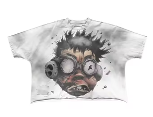 T-shirt Streetwear Boxy Fit de Marque de Vêtements de Fabricant, Impression DTG, Coupe Boxy, Impression Sérigraphique, T-shirt Court en Tissu Lourd - Product Image 4