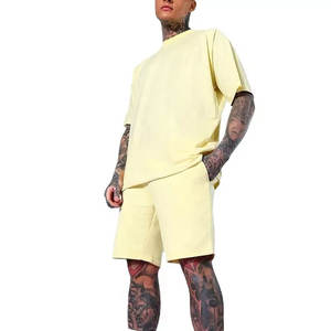 New Arrival Jersey Fabric 2 Pieces T Shirt and Shorts <b>Set</b> Men'S Summer Sports <b>Set</b> Regular Fit Hot Sale Unisex <b>Twin</b> <b>Sets</b> For Men - Product Image 3