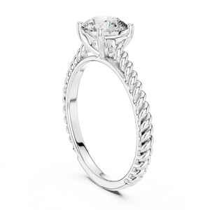 Anillo de Plata de Ley 925 con Moissanita de Alto Brillo - Product Image 3